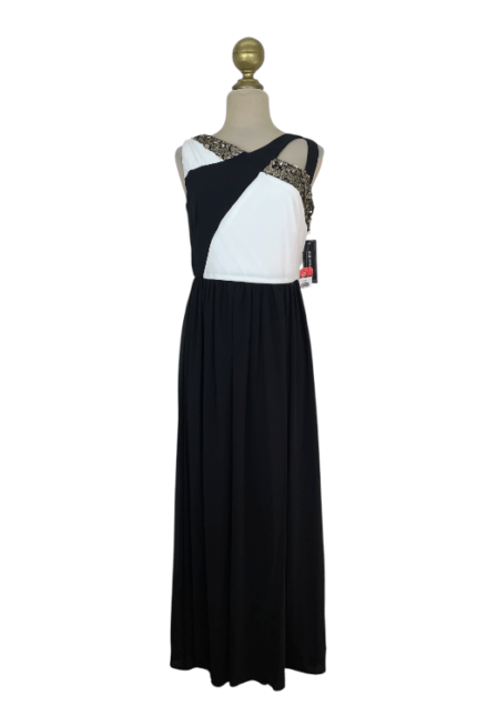 Vestido Eva Brazzi Blanco/Negro