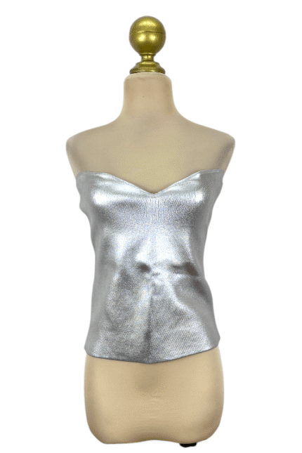 Top Zara Plateado