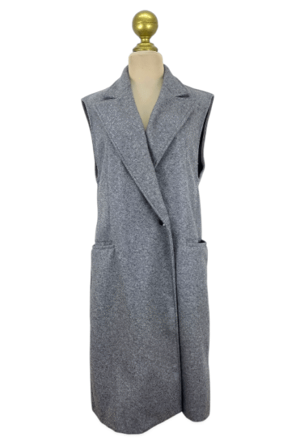 Chaleco Zara Gris
