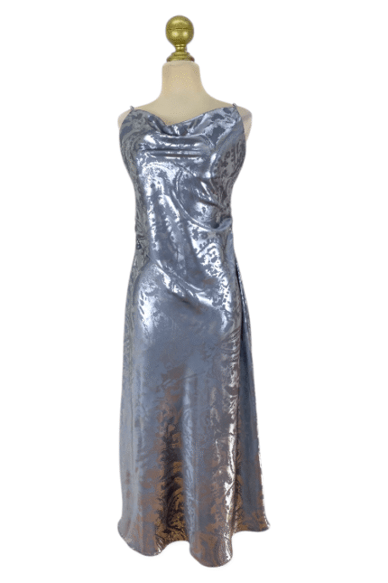 Vestido Zara Plateado