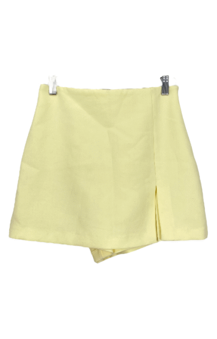 Falda Short Zara Amarillo