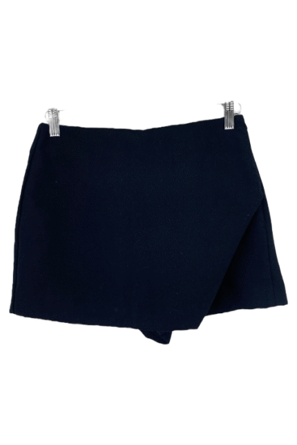 Falda Short Zara Negro